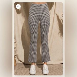 BaeVely Gingham Flare Pants ✨ORANGE✨ *SEE PHOTOS!***